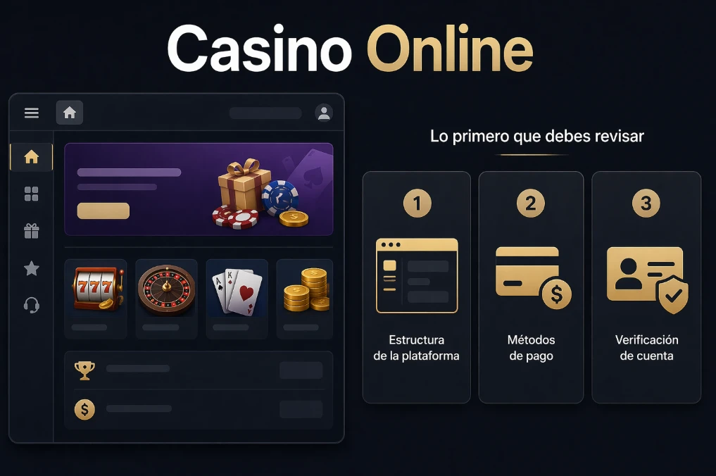 Qué mirar primero al entrar a un casino online por primera vez
