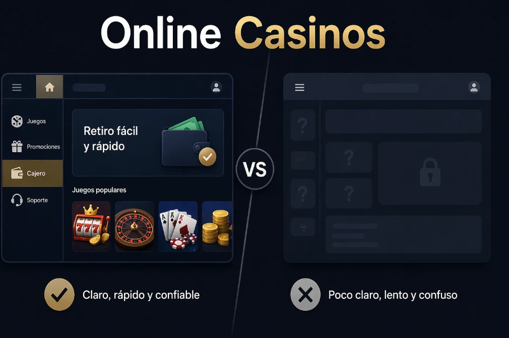 En qué se nota la diferencia entre los online casinos